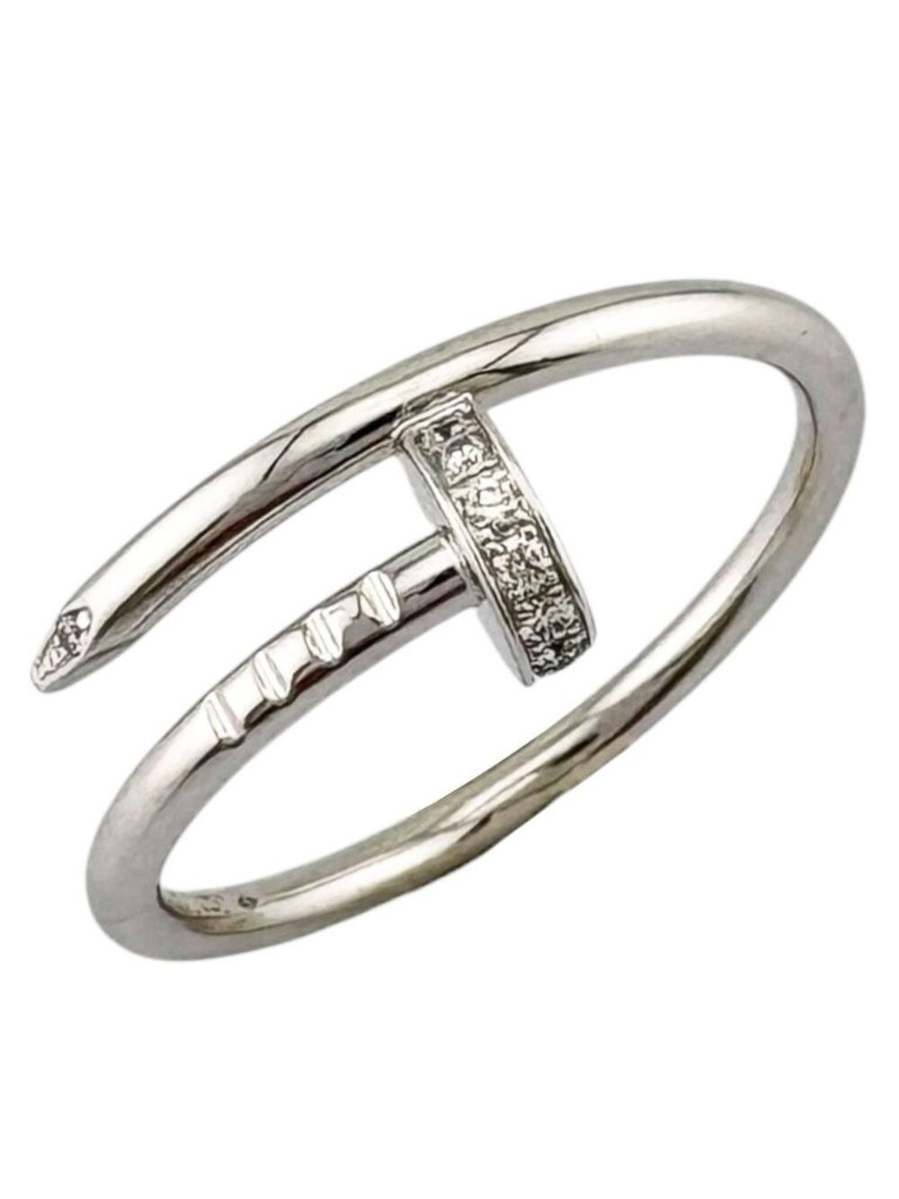 Cartier Juste un Clou Ring 18k White Gold Diamond